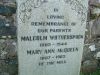 Malcolm Wotherspoon and Mary Ann McQueen headstone
