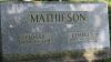 Charles E Mathieson and Flossie E. Wilden headstone