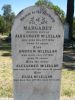 Headstone Alexander McLellan and wife Margaret and Eliza as well as father Andrew McLellan